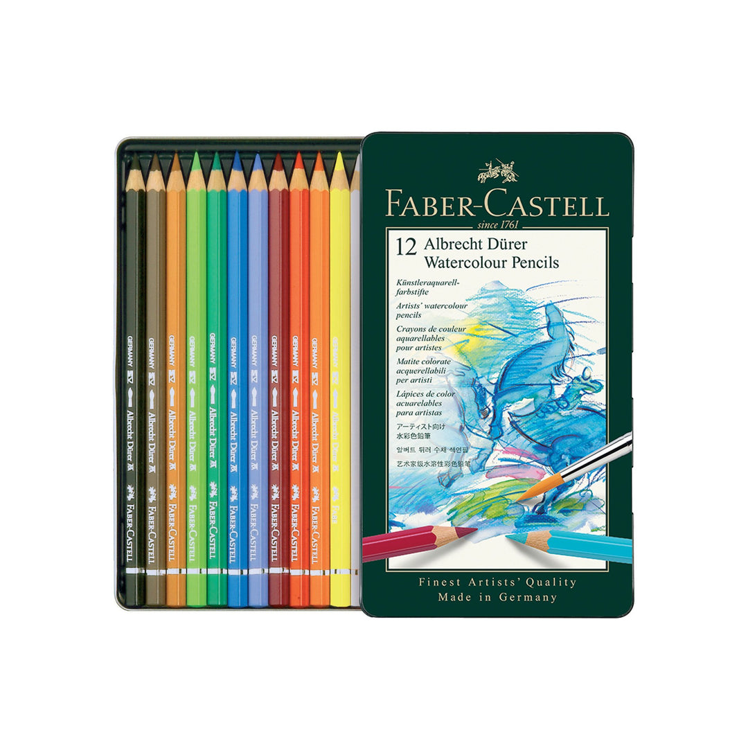 Faber-Castell Polychromos Artist Watercolour Pencil Set of 12 — detail view