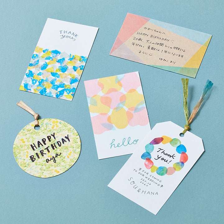 Hitotoki Masking Tape Book PostCard Size March — flat lay