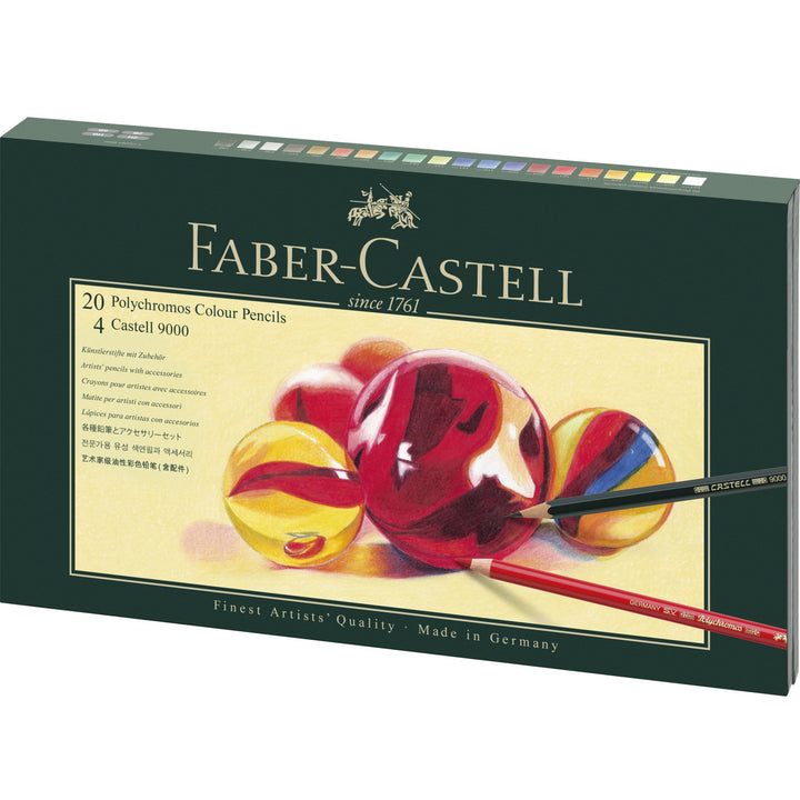 Faber-Castell Polychromos Artist Colour Pencil Gift Set — capped